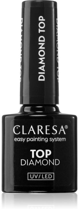 Claresa UV/LED Top Diamond No Wipe ausdünstungsfreier Gel-Decklack für Schutz und Glanz 5 g