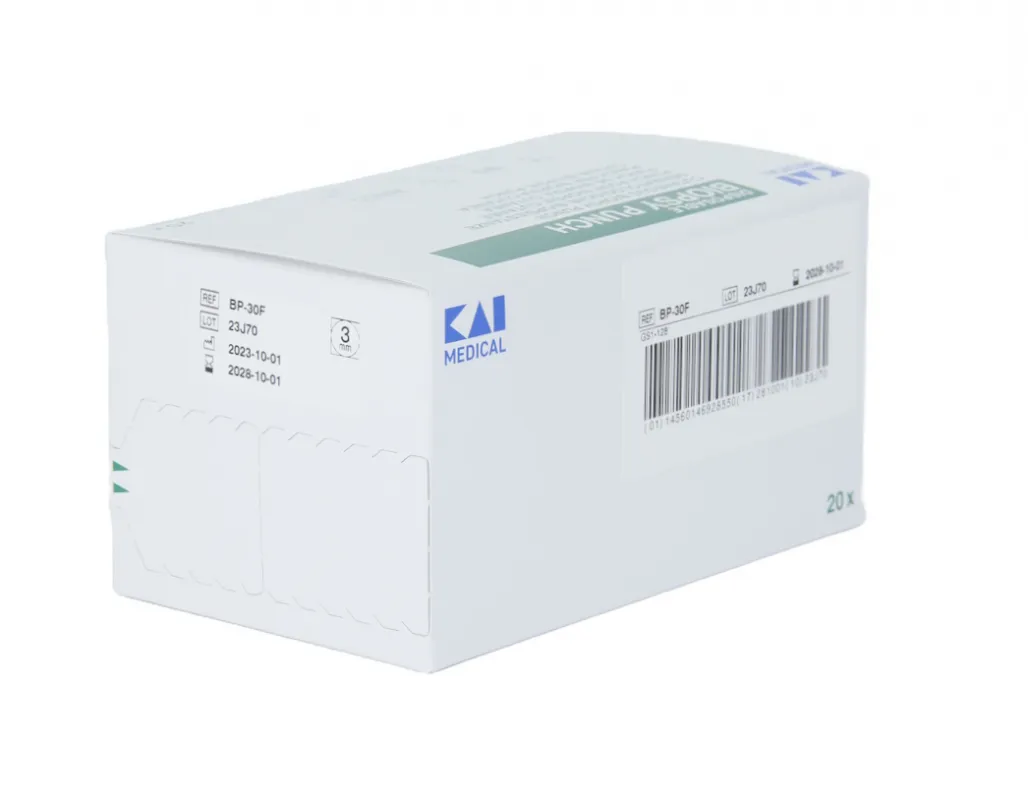 KAI Europe GmbH KAI Biopsy Punch (20 Stück) Einmal Hautstanze, 3,0 mm 48301