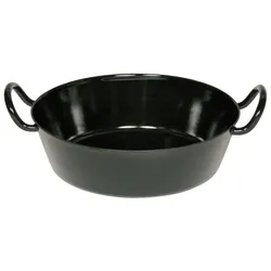 Riess Schnitzelpfanne Ø34cm 4,5L Schwarz Emaille
