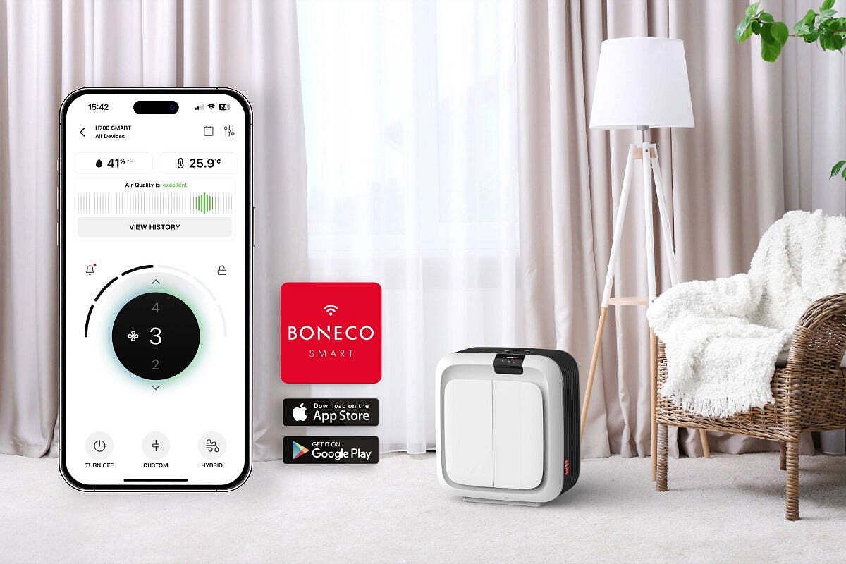 BONECO Hybrid Luftbefeuchter & Luftreiniger H700 SMART