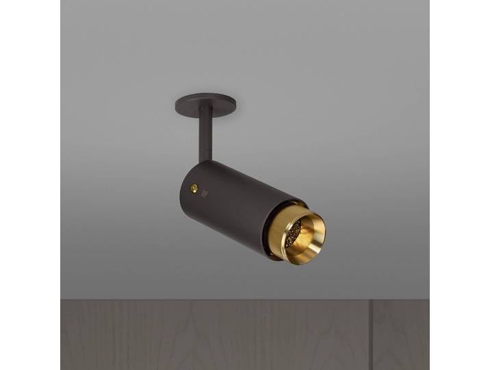 Buster + Punch Exhaust Spot flex grafit/messing Spot, dimmbar, schwarz, für Flurbereich, Edelstahl, Modern, Strahler