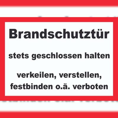 HB-Druck Brandschutztür Schild A2 (420x594mm)