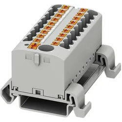 Phoenix Contact, Verteilerschrank Zubehör, PPTFIX 6/18X2,5-NS35A GY 3273242 Verteilerblock