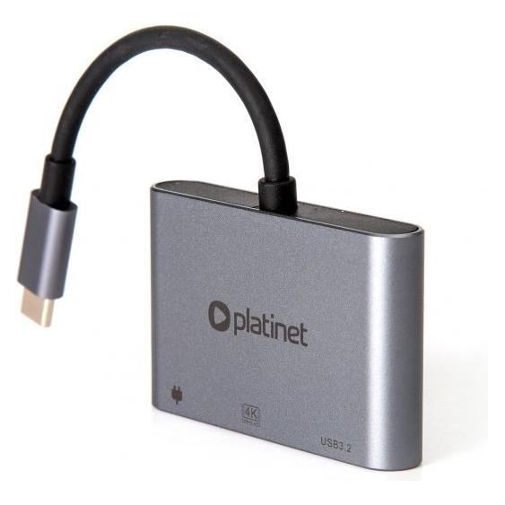 Platinet HUB USB adapter Multimedia 3in1 (45984) (USB-C) (45984)