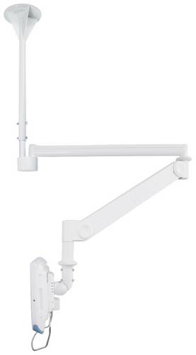 Neomounts FPMA-HAC100 Medical Monitor-Deckenhalterung 1 Display(s) 25,4cm (10") - 61cm (24") Weiß Höhenverstellbar, Neigbar