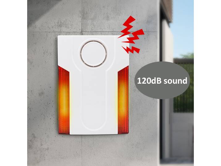 Sirène d'alarme étanche pour intérieur et extérieur, 433MHz, 868Mhz, sirène à flash stroboscopique, 120dB, pour système d'alarme Focus ST-VGT HA-VGW ST-IIIB