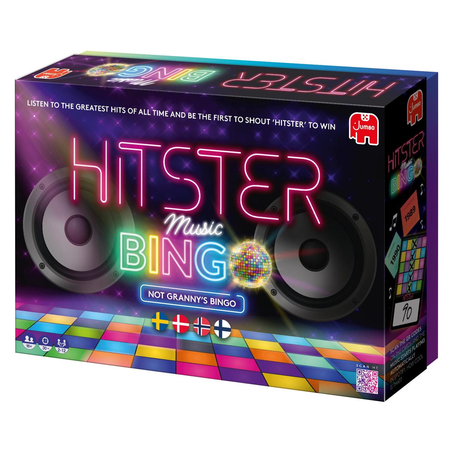 Asmodée Hitster Bingo Nordic (Dänisch, Finnisch, Norwegisch, Schwedisch, 2 - 6 Spieler) (HIT010NOR)