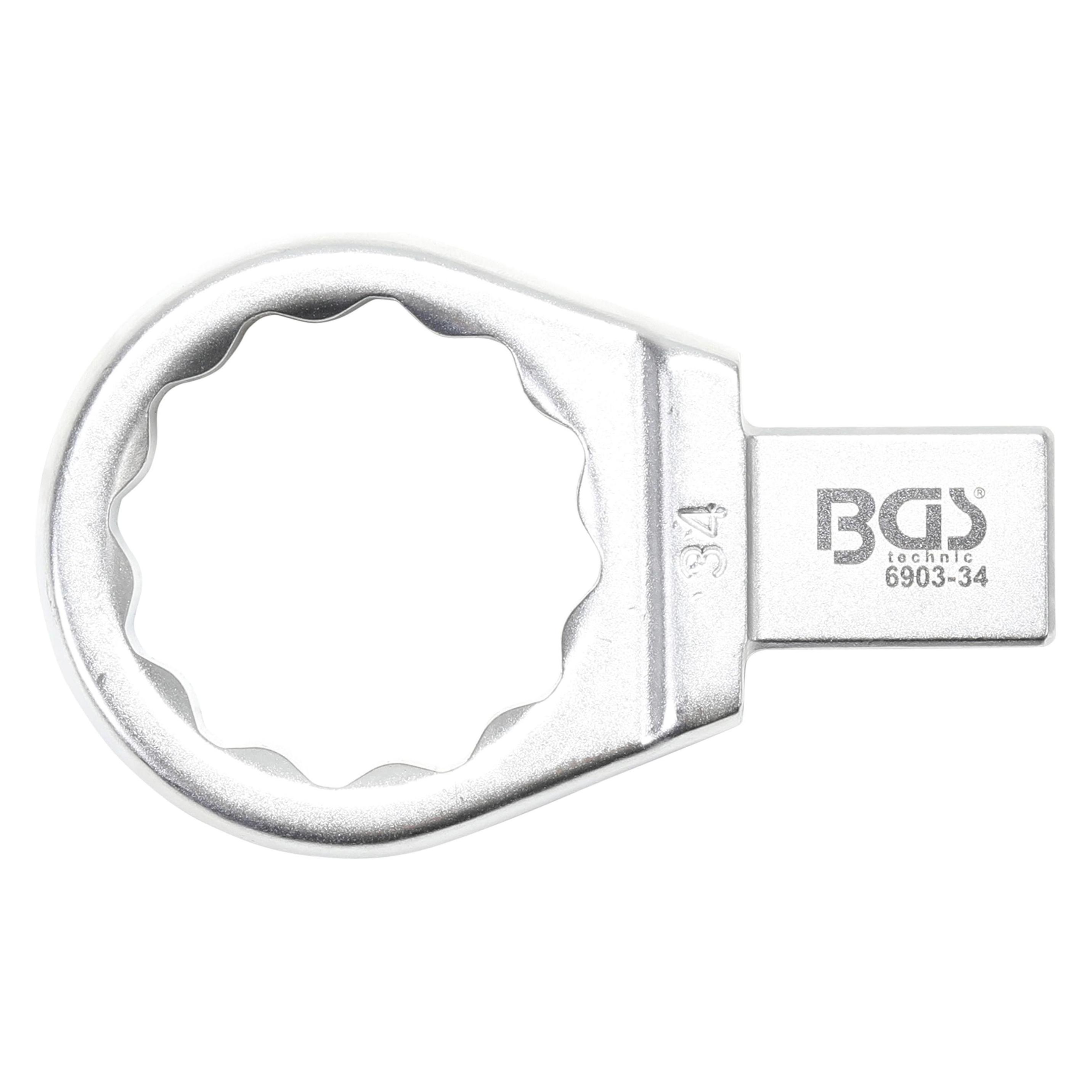BGS Einsteck-Ringschlüssel 34 mm Aufnahme 14 x 18 mm (34 mm) (6903-34)