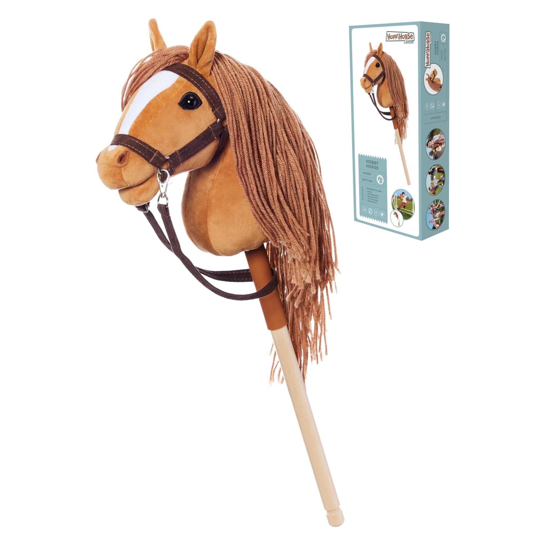 Tootiny Pferd am Stiel HOPPIHORSE Hobby Horse A4 Kastanie (M01A404)