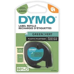 Dymo LetraTAG-Beschriftungsband 12 mm x 4 m Kunststoff schwarz, 1.2 cm