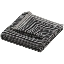 como Handtuch  Jacquard Streifen ¦ grau ¦ Maße (cm): B: 50