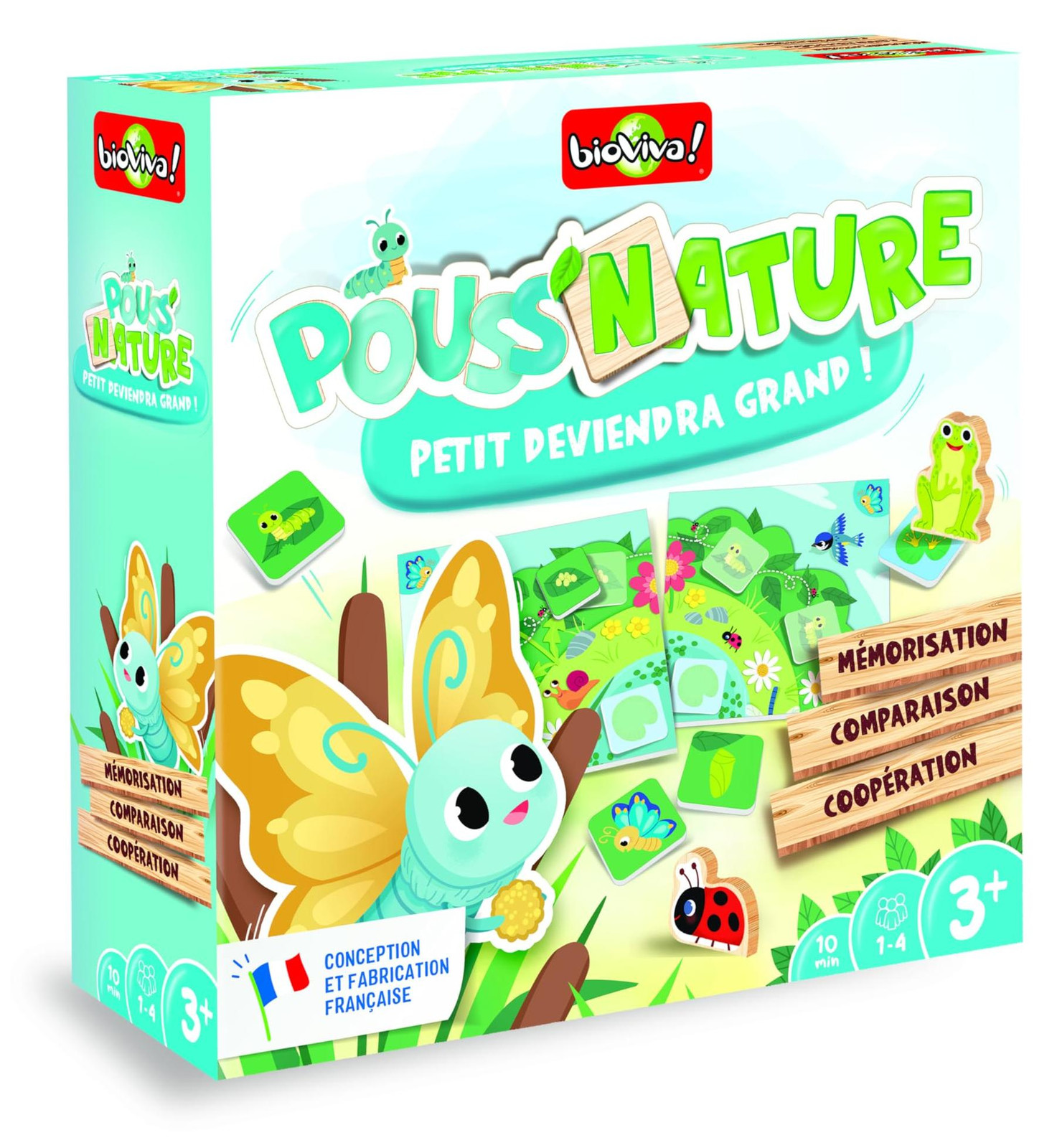 Bioviva! Pouss'Nature bordspel voor kinderen vanaf 3 jaar voor 1 tot 4 spelers
