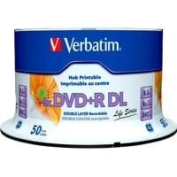 DVD+R DL 8,5 GB, DVD-Rohlinge 8fach, 50 Stück, bedruckbar