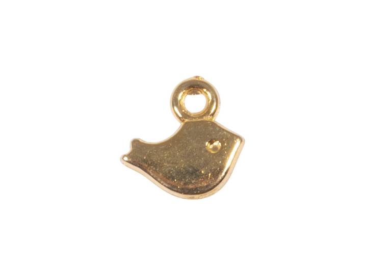 Rayher Metall-Mini-Anhänger Vogel 8 × 5 mm 6 Stück