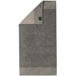 CAWÖ Handtuch, 3er Pack - Luxury Home, C Two-Tone, Walkfrottier Graphit / 50x100cm