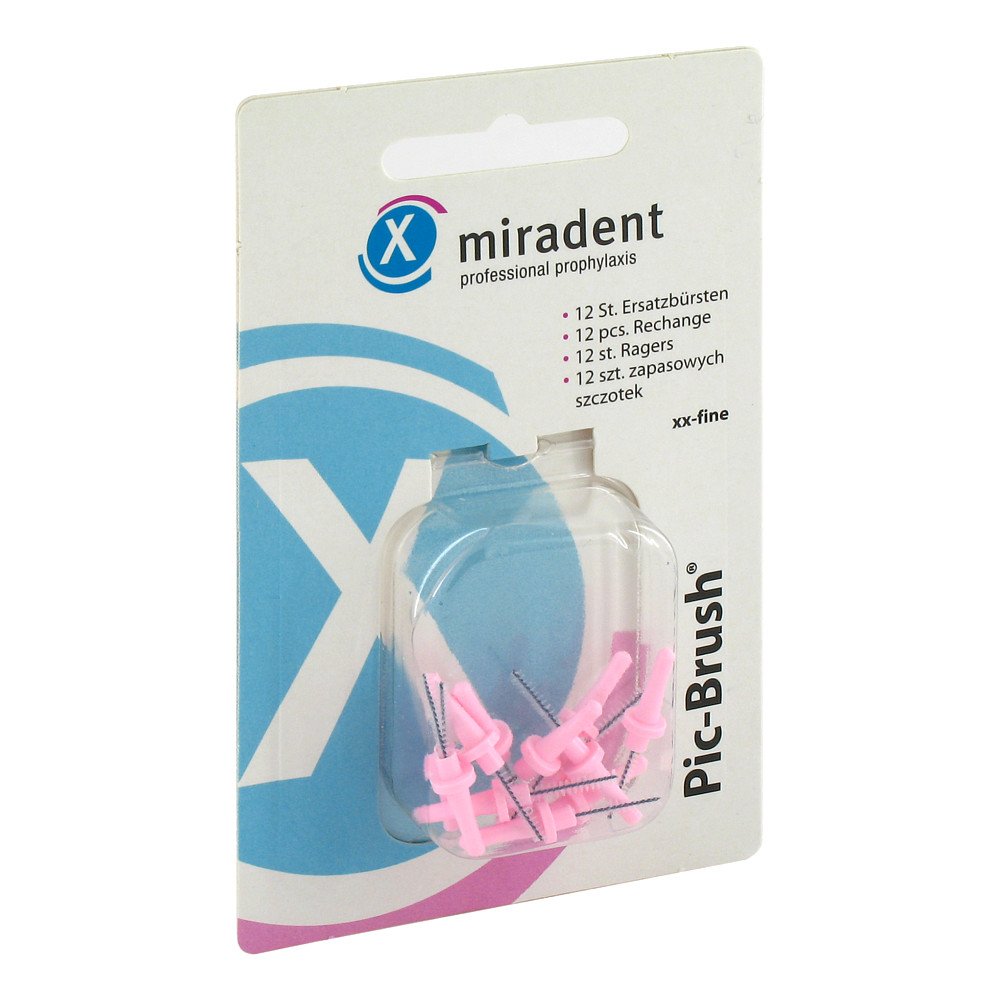 Hager Pharma GmbH Miradent Interdentalbürsten Pic-Brush Ersatzbürsten xx-fein pink 03430741