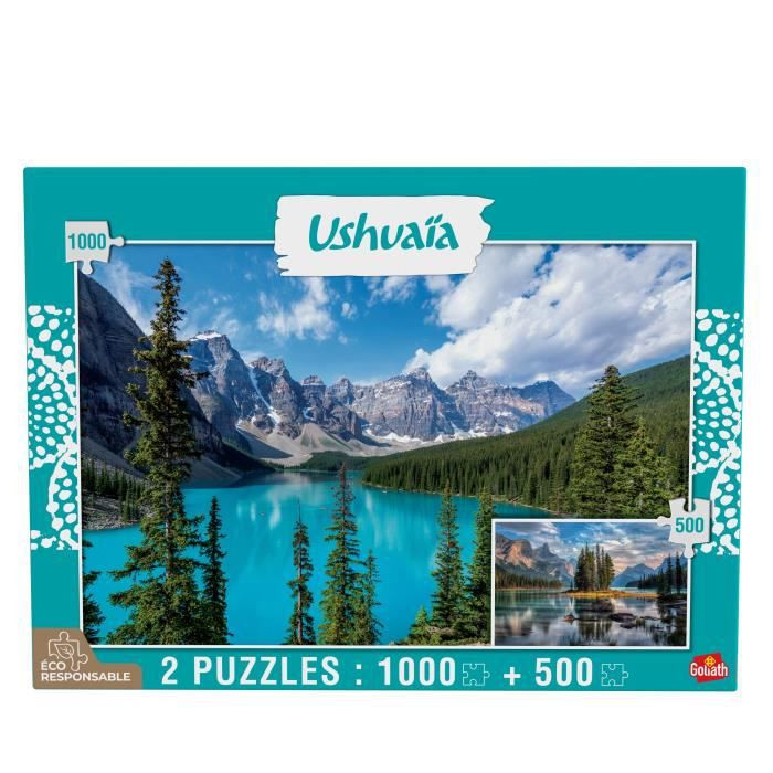 GOLIATH Puzzel Ushuaia Collectie Moraine Lake en Maligne Lake Canada