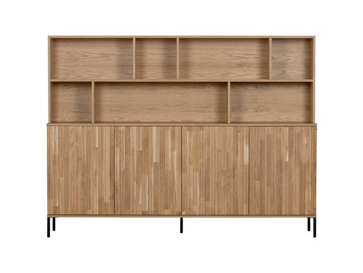 Highboard NEW GRAVURE Eiche massiv Metall 200 x 44 x 150 cm...