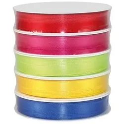 PRÄSENT Geschenkband »SATIN« 5x 3 m rot, 1 cm