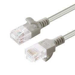 MicroConnect V-UTP603-SLIM RJ45 Patchkabel 3 m Grau 1 St.