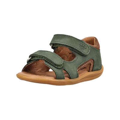 Sandale PEPINO "Pepino Sandalen Nubukleder", Kinder, Gr. 25, grün (dunkelgrau), Nubukleder, Schuhe Sandale