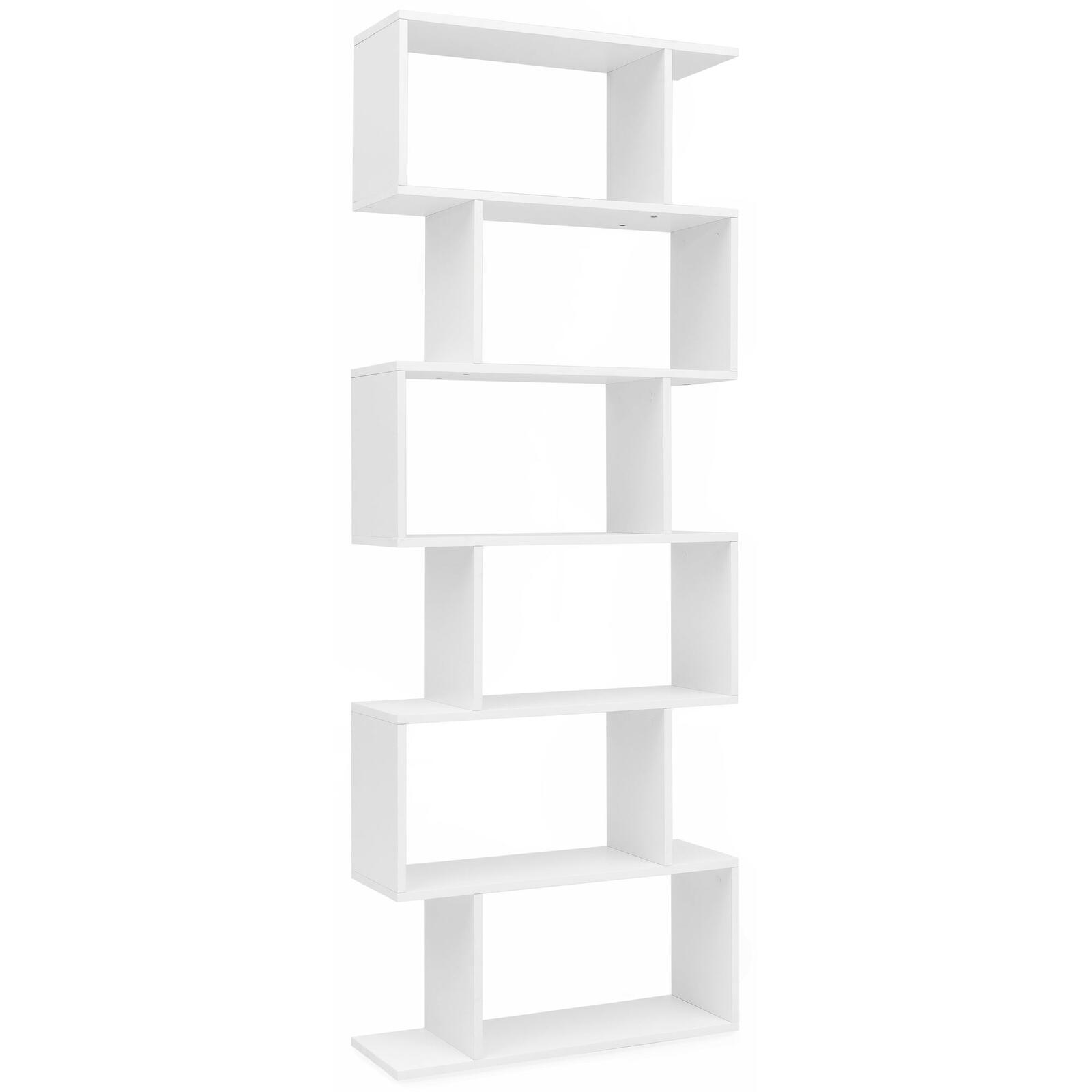 WOHNLING WL5.691 Bücherregal Weiß 70 cm x 24 cm x 191 cm