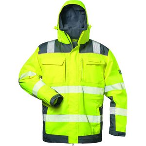 elysee Arbeitsjacke RUFUS 2-in-1, 23429-2, Warnschutzjacke, signalgelb, wasserdicht, Größe L