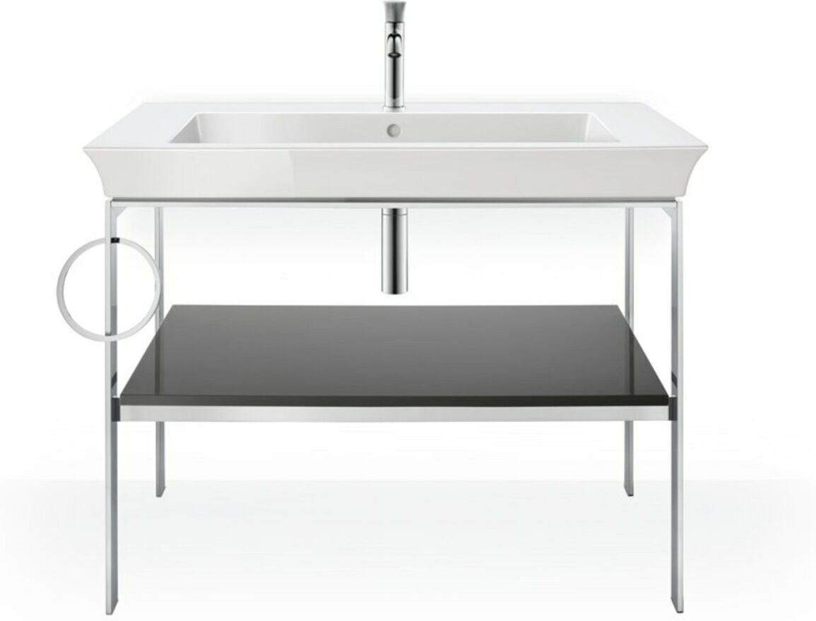 Duravit Waschtisch-Konsole White Tulip 98,4x45cm, Me, bo, HTH li, graph hgl (WT4544LH1H1)