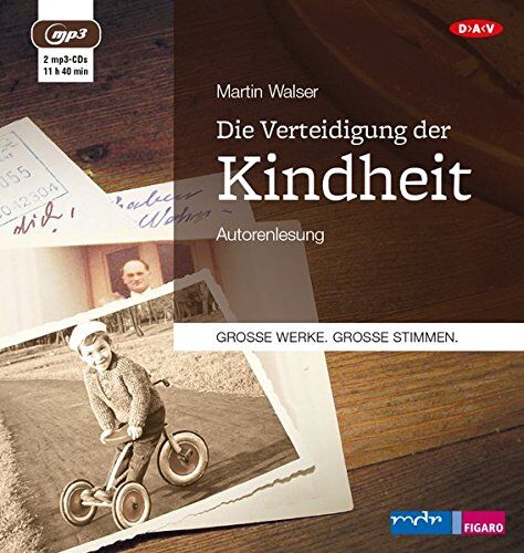 Martin Walser - Die Verteidigung der Kindheit: Autorenlesung (2 mp3-CDs) - Preis vom 02.10.2026 23:42:20 h