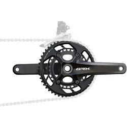SHIMANO GRX Kurbel FC-RX820-2 | 2x12-fach 165 mm