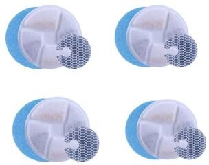 Uplift Picks Activated Carbon Cat Water Fountain Filters For 2L Stainless Dispenser 4 Pcs