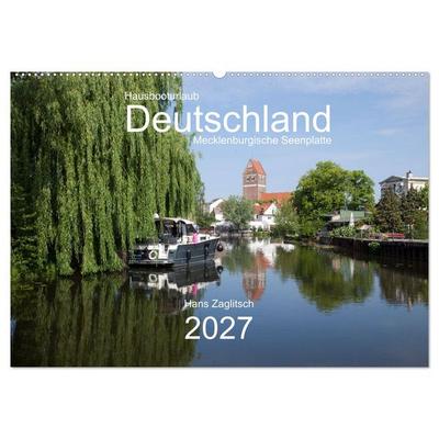 Hausbooturlaub Deutschland - Mecklenburgische Seenplatte (Wandkalender 2027 DIN A2 quer), CALVENDO Monatskalender