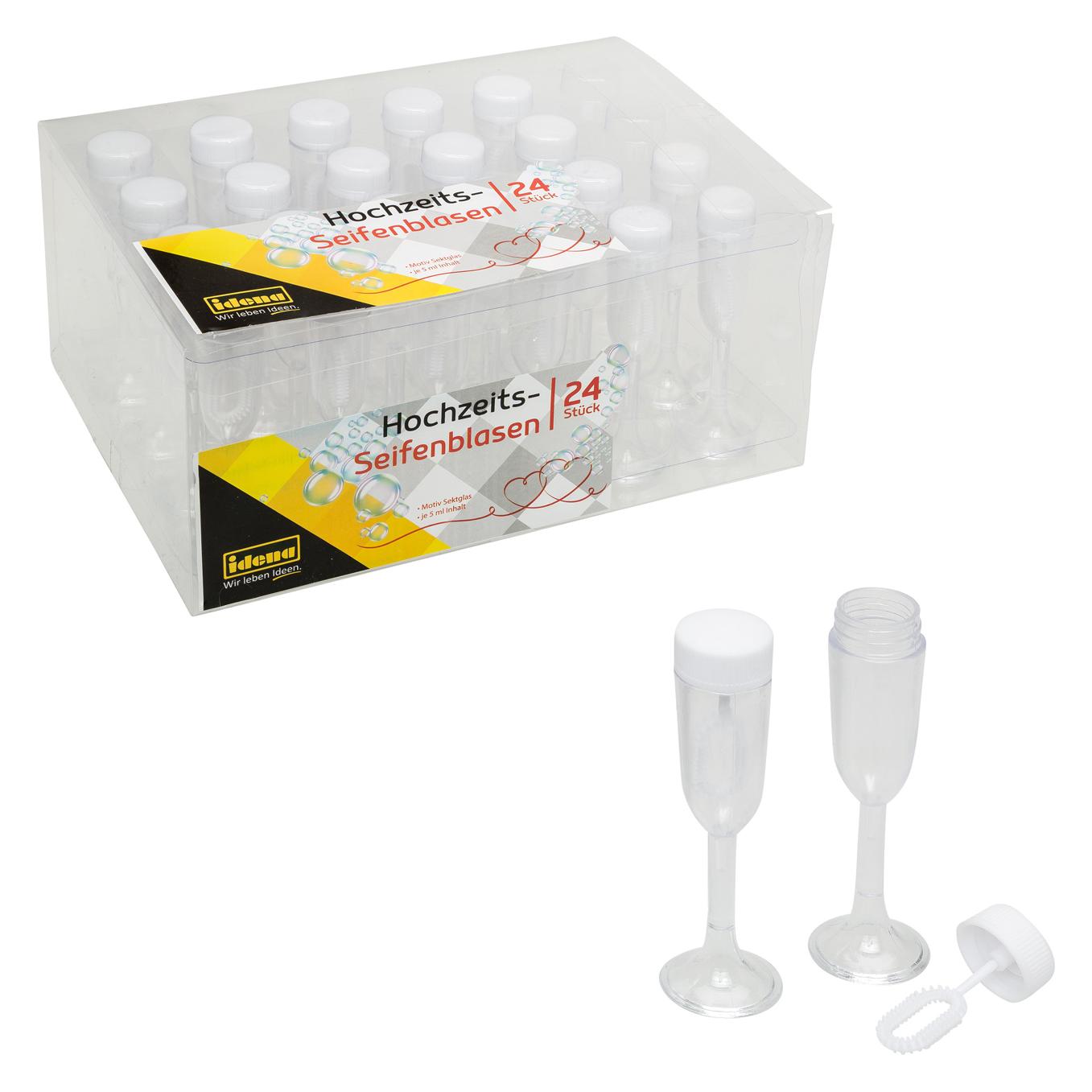 Idena Seifenblasen Sektglas 5ml 24er (22658163)