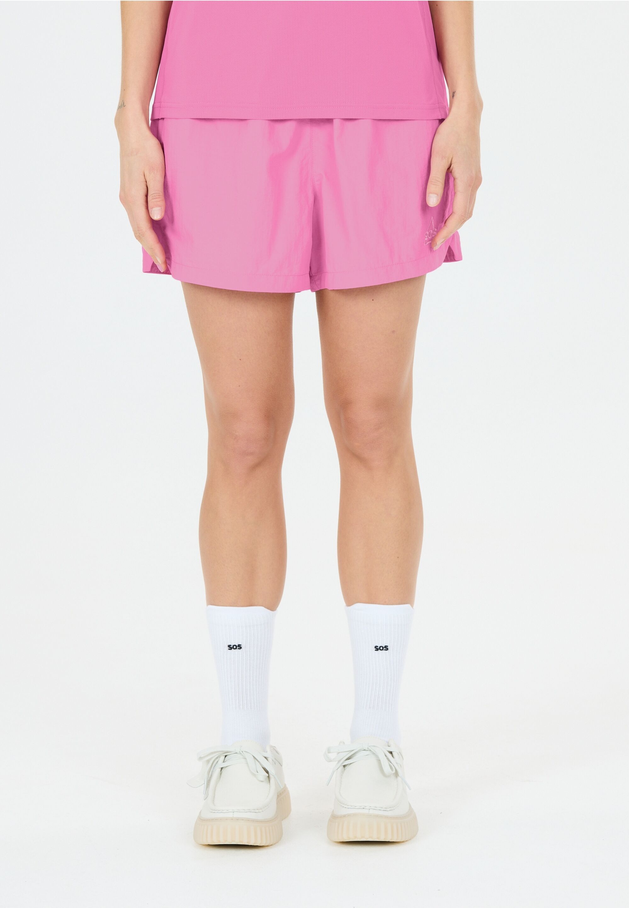 Shorts SOS "Whitsunday", Damen, Gr. L, US-Größen, pink (rosa), 100% Polyamid, unifarben, kurz, Hosen Shorts, im leichtgewichtigen und sportlichen Design