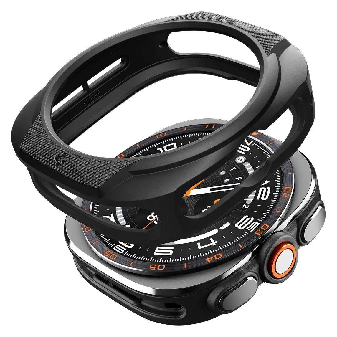Spigen - Liquid Air (ACS11610) - Samsung Galaxy Watch Ultra 2 - Mattschwarz (ACS11610)