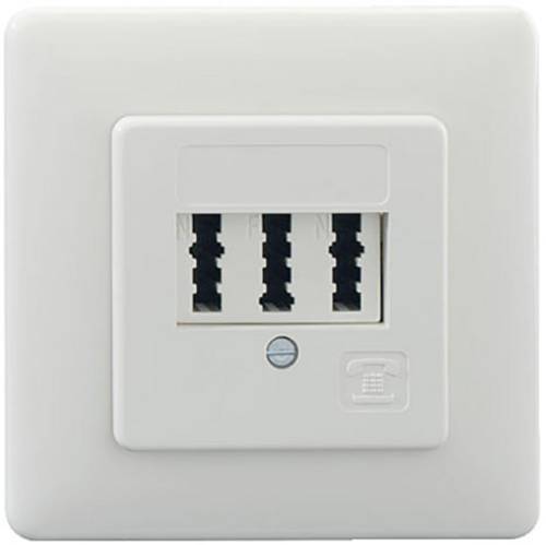 Rutenbeck TAE 3X6 NFN UP rw Telefondose Unterputz Weiß