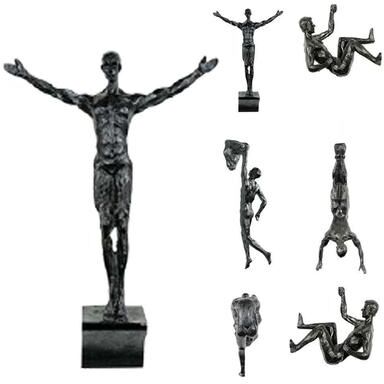 ModernMart Modern Rock Climber Wall Decor Resin Sculpture For Home And Office Inspiration a
