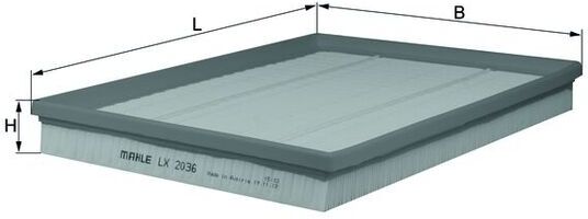Mahle Luftfilter Lx2036 Filtereinsatz 37mm Für Bmw