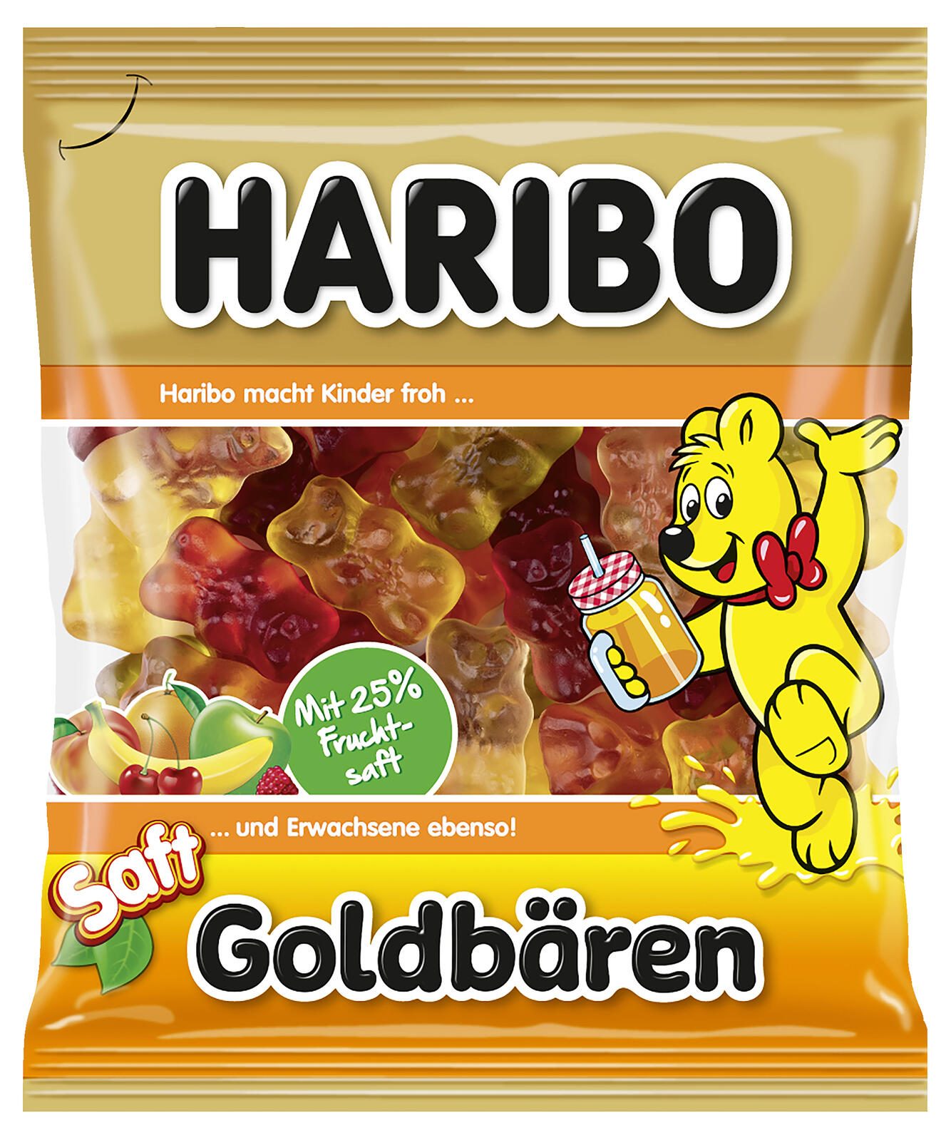 HARIBO SAFT GOLDBÄREN Minibeutel Fruchtgummi 10003551