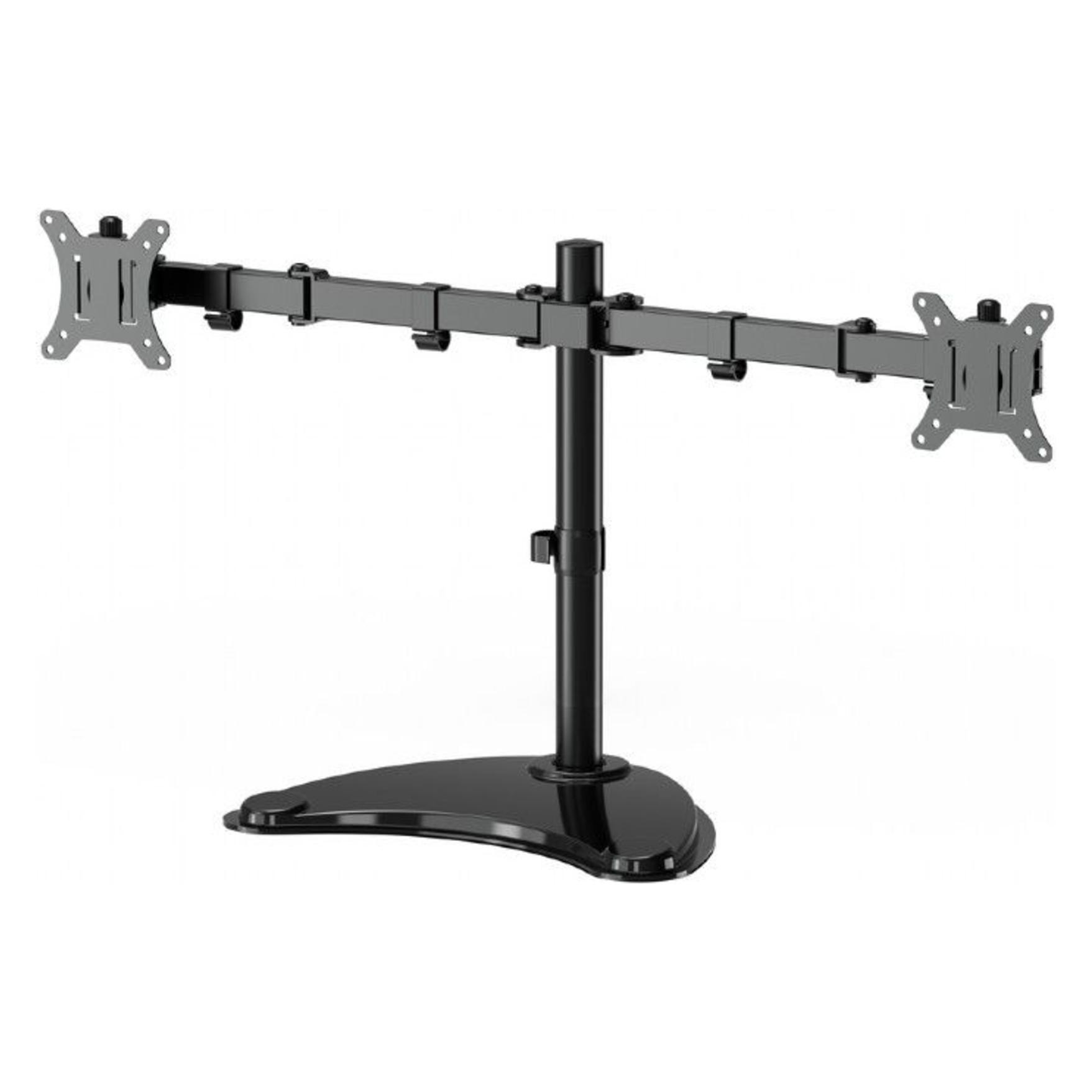 Gembird Dual Monitor Desk stehen 13 "-32" schwarz (Tisch, 32", 16 kg) (MS-D2ST-02)