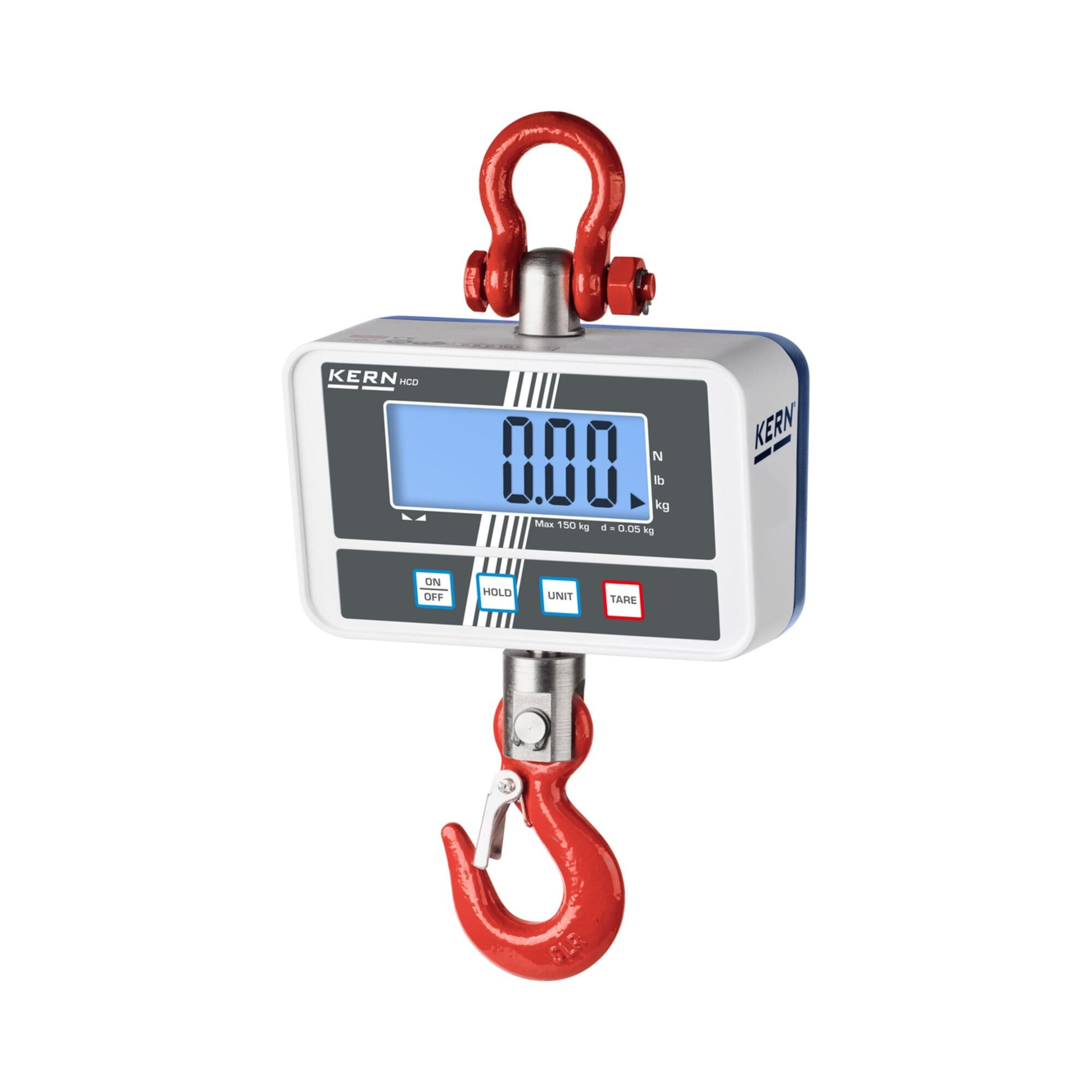 Kern Kranwaage HCD 100K-2, Wägebereich 150 kg, Ablesbarkeit 50 g ; KERN & Sohn)