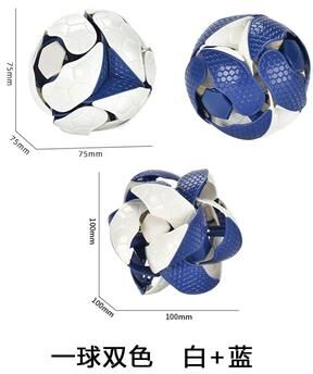 Inspired Living Magic Transform Color Changing Ball Sensory Toy For Stress Relief & Play white Blue