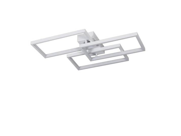 Nettlife Led-Deckenleuchte Irmgard 60/40/8.5 cm, Weiß, Metall, Rechteckig, LED integrated, 40x8.5x60 cm, Lampen & Leuchten, LED Beleuchtung, LED-Deckenleuchten