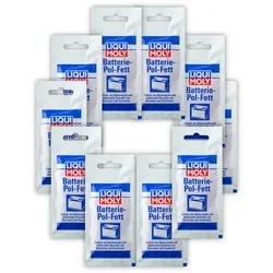 10x Schmiermittel LIQUI MOLY 3139 Batterie-Pol-Fett Spezial Fett Anti Korrosion 10g