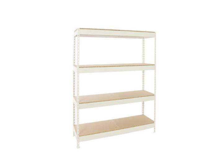 PROREGAL® Schwerlastregal Schwerlastregal BIG WOOD YETI FOUR 200x120x75cm Fachlast 400kg Weiß