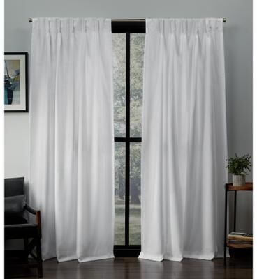 ATI Home Loha Light Filtering Pinch Pleat Curtain Panel Pair