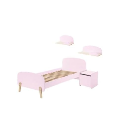 Vipack KICO0613 Kiddy kinderkamercombinatie, 4-delig, oudroze, B/D/H: 206,6 x 96 x 72 cm
