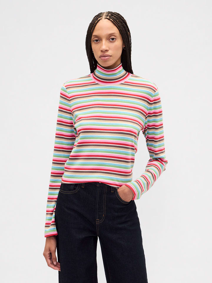 GAP Rollkragenpullover in Bunt - XS