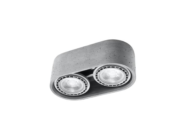 Design Deckenlampe „Basic“ 2-flammig Grau Sollux Lighting