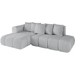ECKSOFA Ottomane Links CLOUD-L-v1 280x185x90 Grau Cord